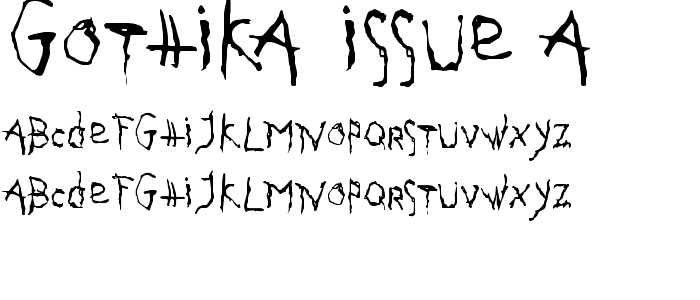 Gothika Issue A font